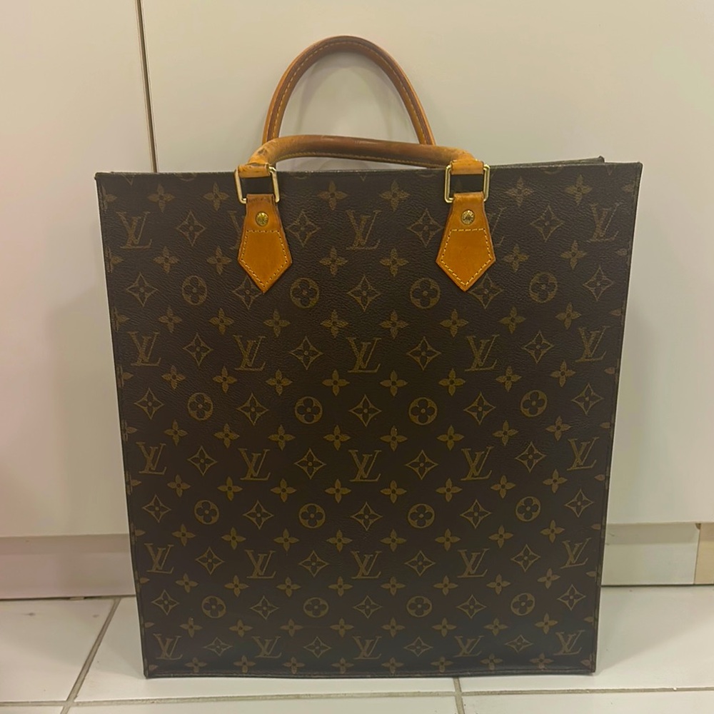 Louis Vuitton Monogram Tan and Brown Briefcase